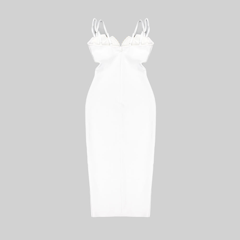 Embellished Bustier Midi Dress HV9405