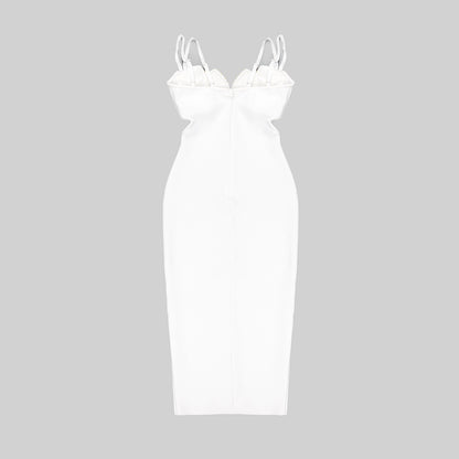 Embellished Bustier Midi Dress HV9405