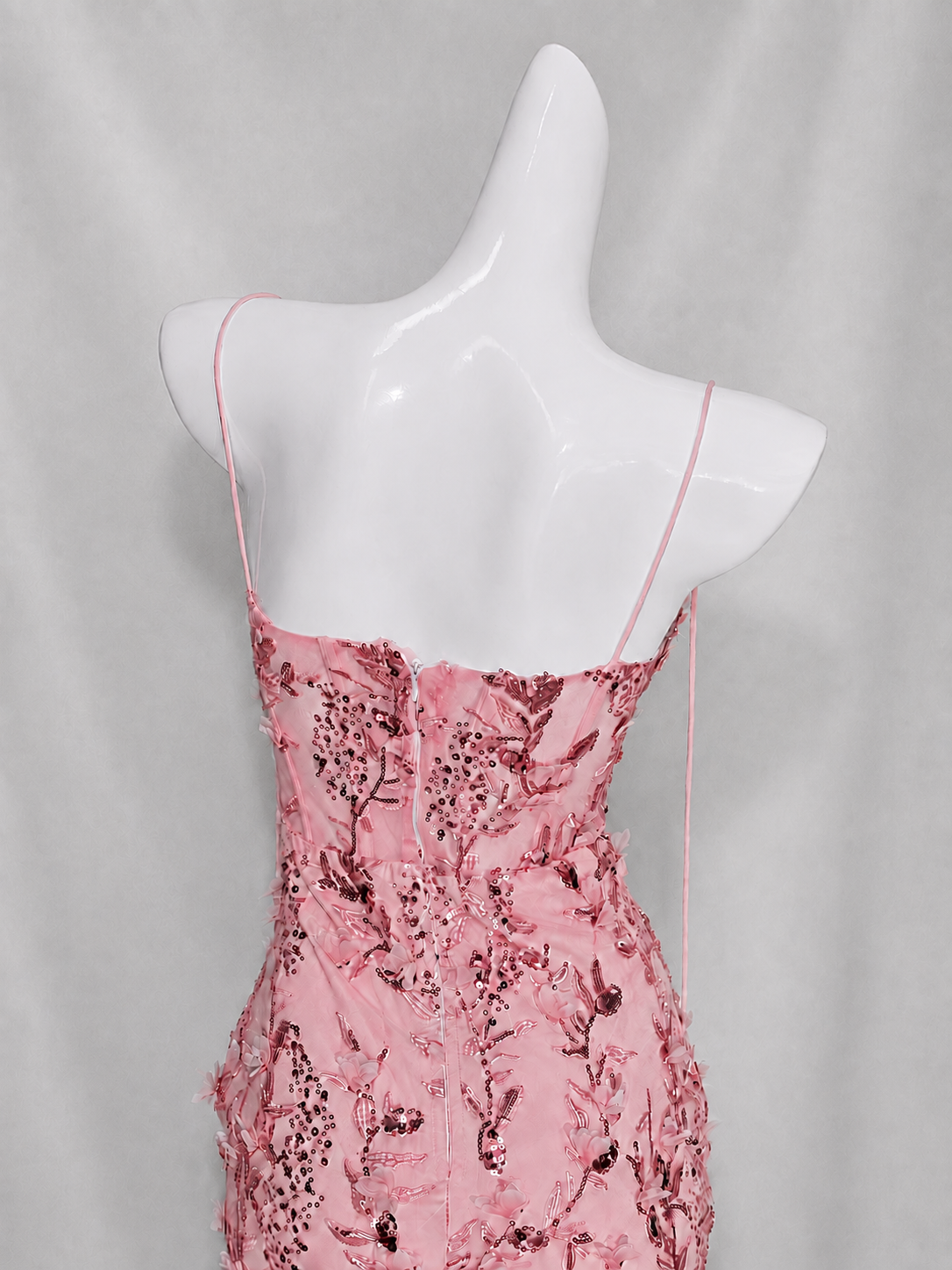 Floral Sequin Structured Bustier Maxi Dress HV3212