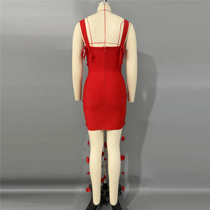 String Detail Structured Dress HV3097