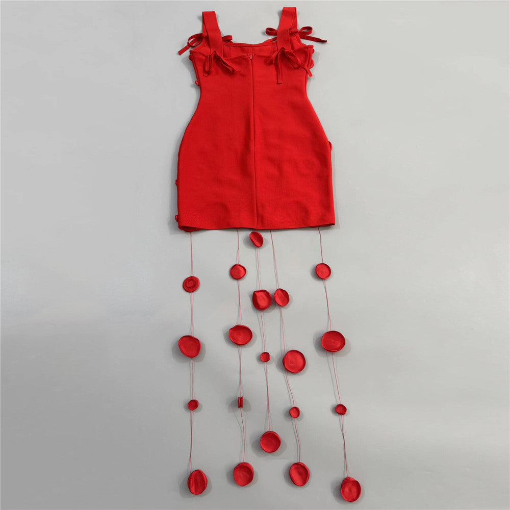 String Detail Structured Dress HV3097