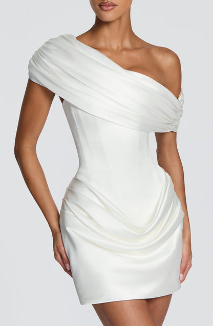 Draped Bardot Corset Dress HV3206