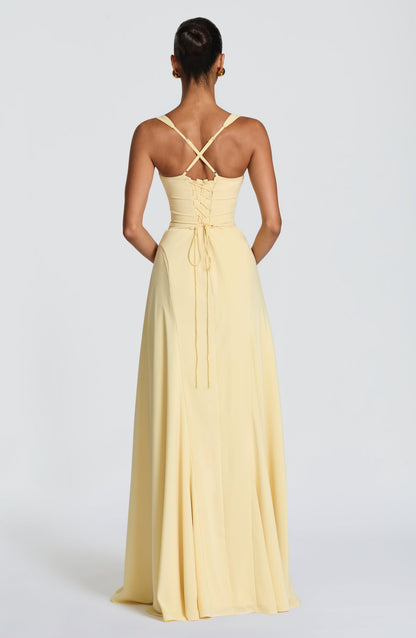 Bustier A Line Corset Maxi Dress HV3188