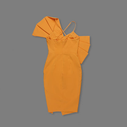 Bow Detail Midi Dress Amber HV0007
