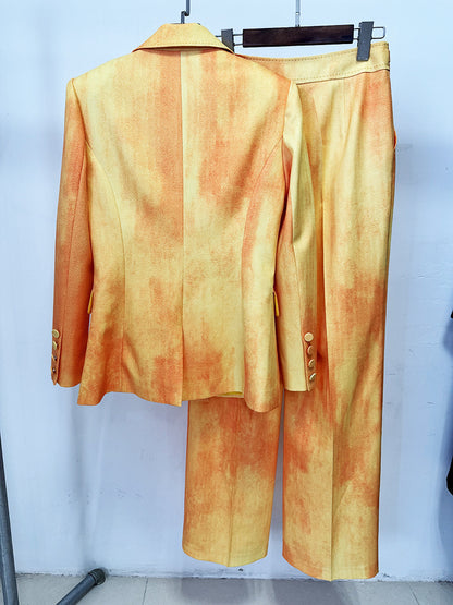Long Sleeve Suit Orange HV2803