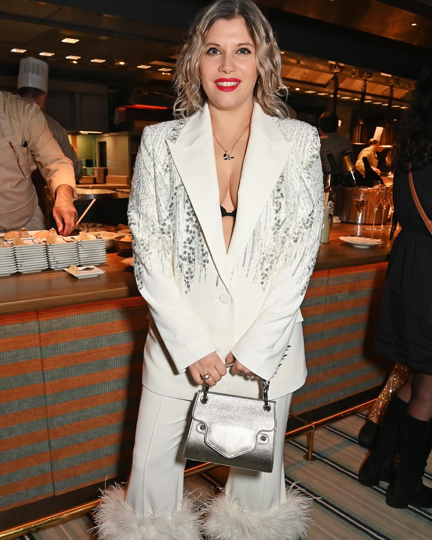 Sequin Suit White HV1088