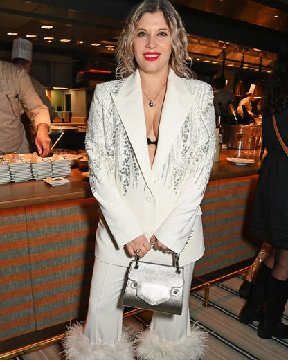 Sequin Suit White HV1088