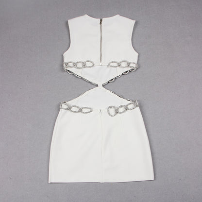 Crystal Chain Detail Dress  HV9287