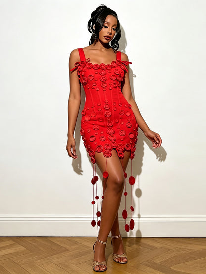 String Detail Structured Dress HV3097