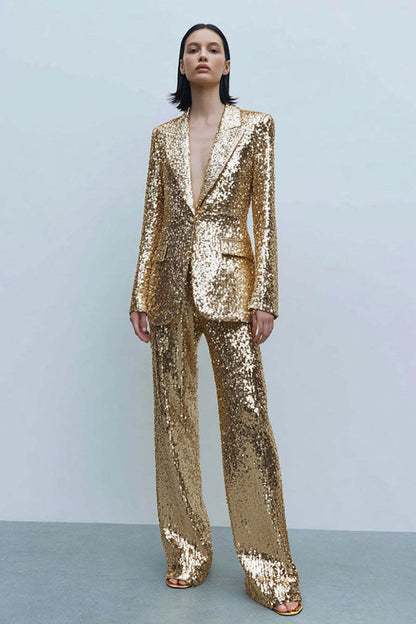 Sequined Suit Gold HV2856