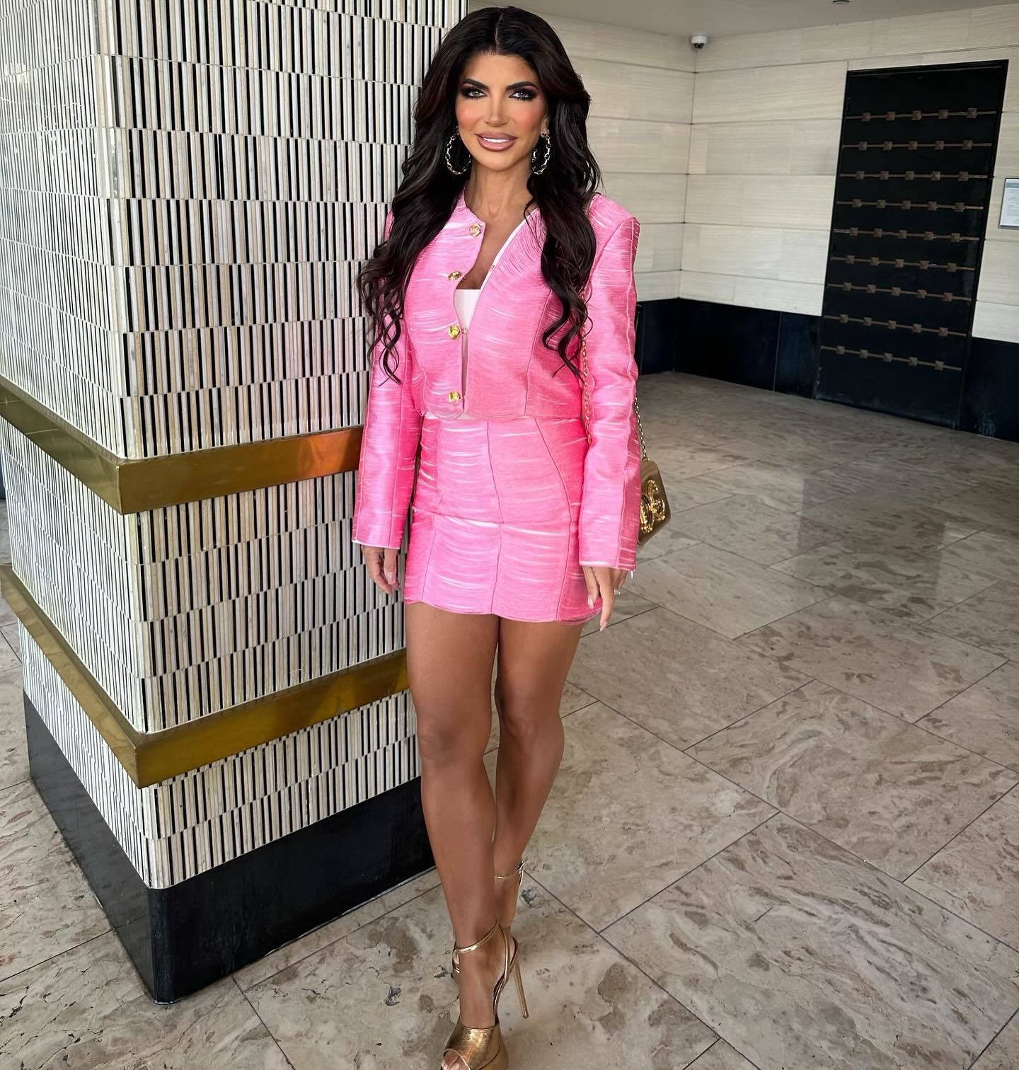 Long Sleeve Suit Hot Pink HV2889