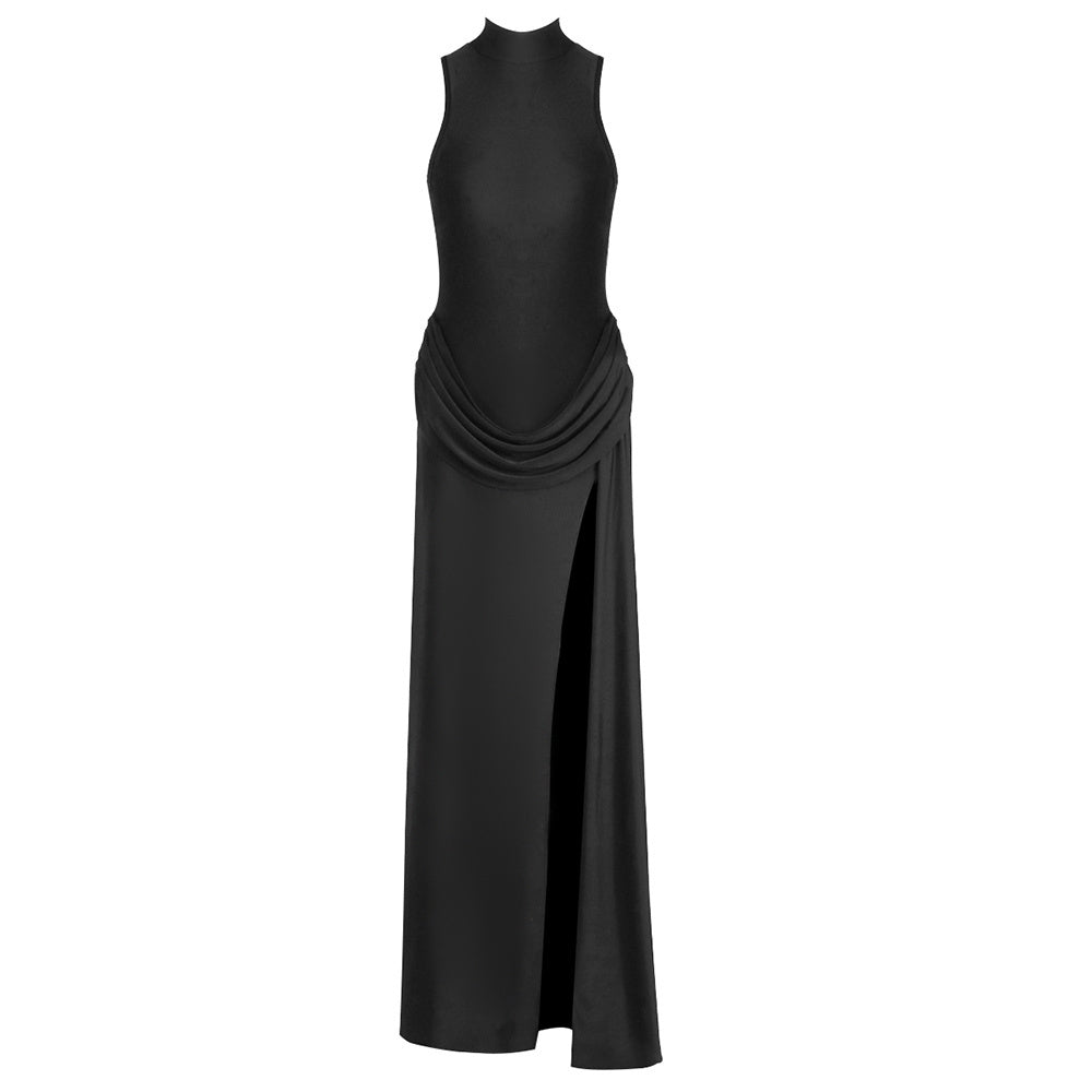 Draped Detail Maxi Dress White HV2650