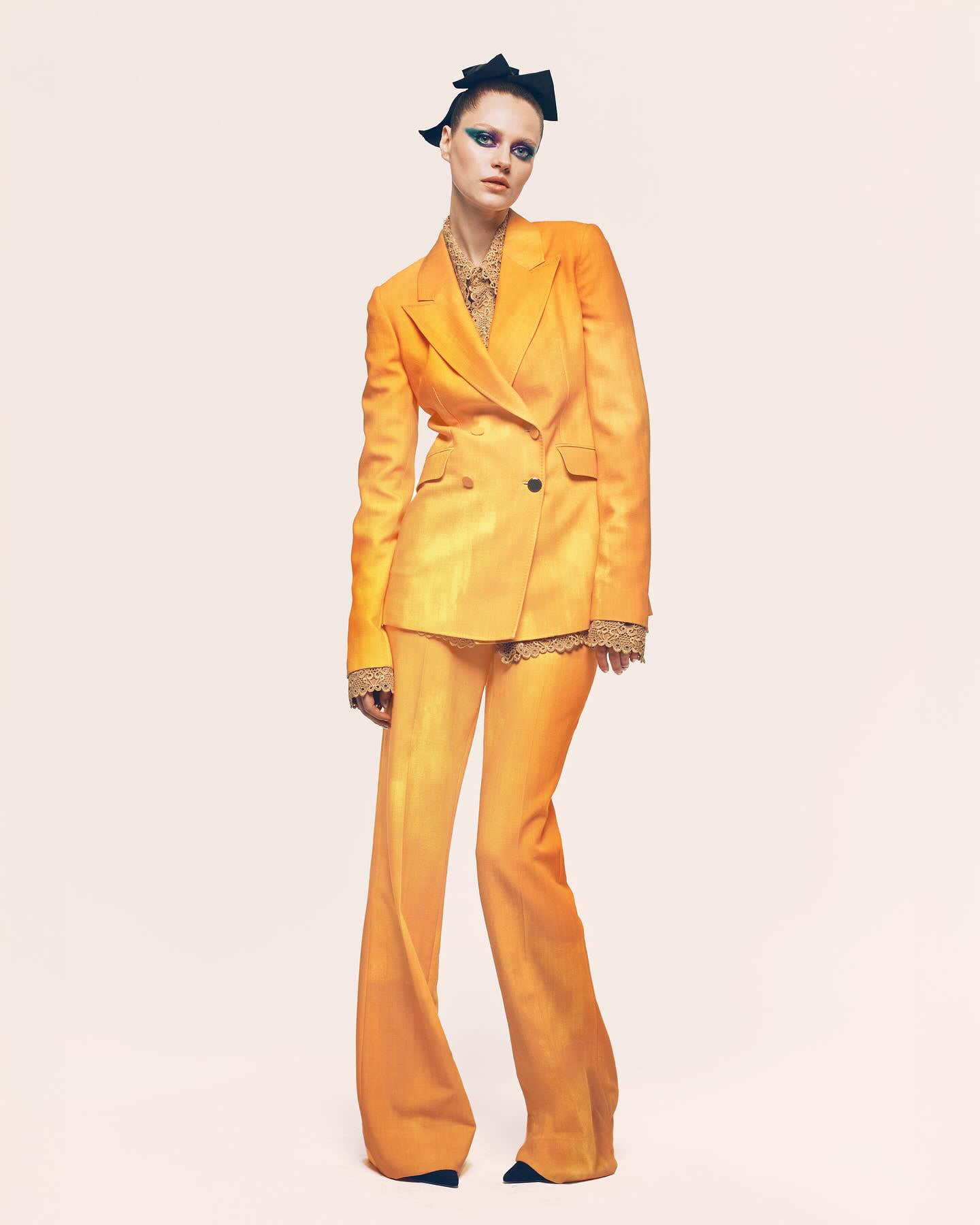 Long Sleeve Suit Orange HV2803