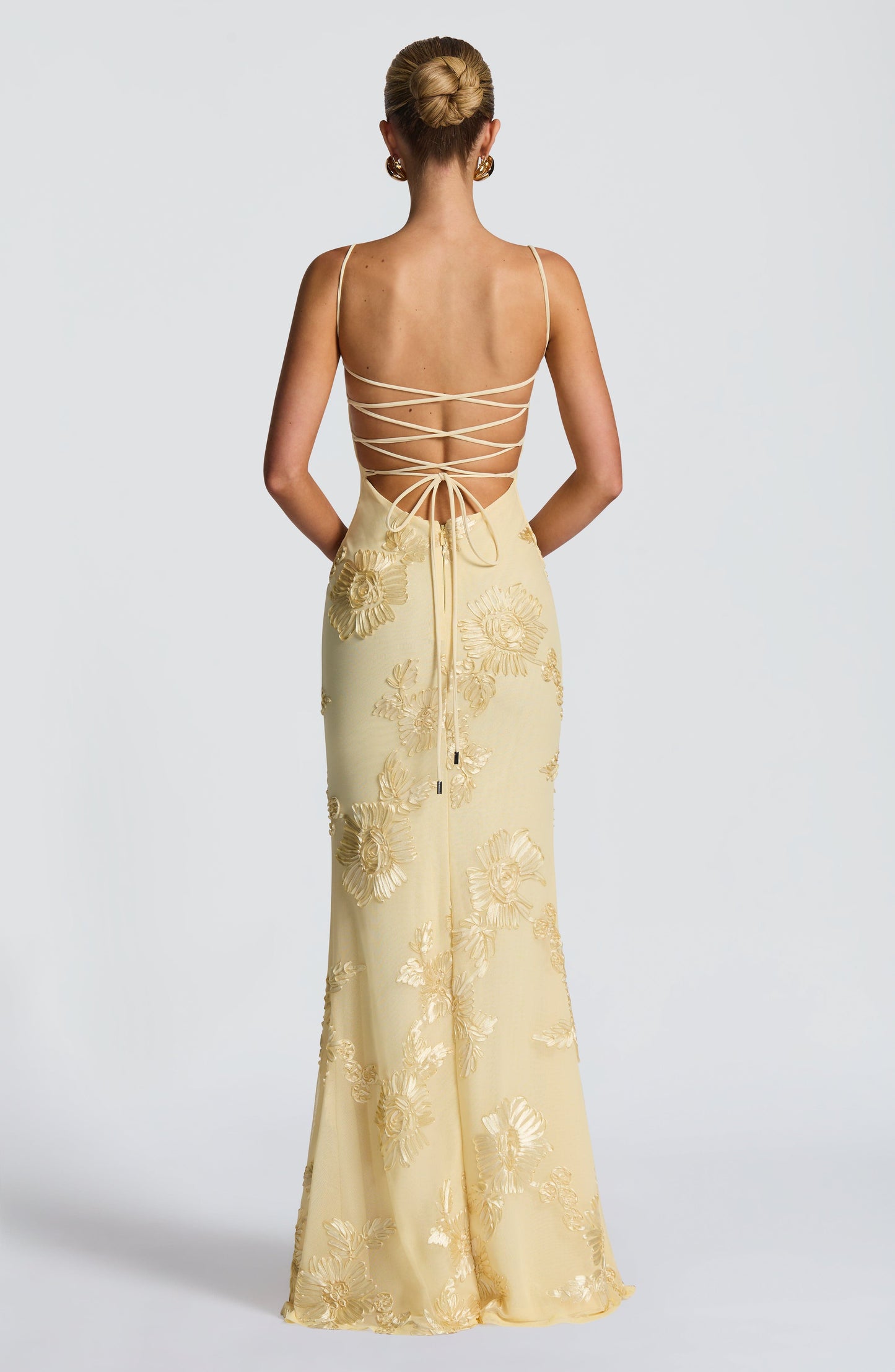 Halter Floral Strappy Backless Maxi Dress Red HV2963