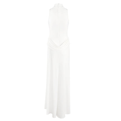 Draped Detail Maxi Dress White HV2650