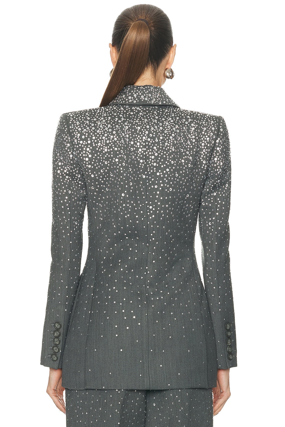 Crystal Embellished Suit Grey HV3064