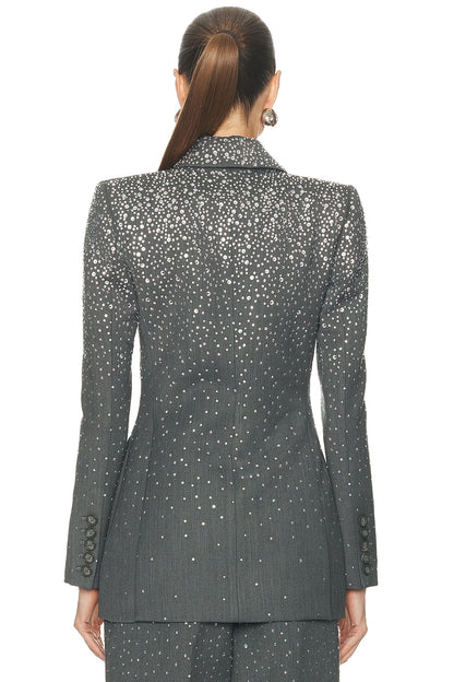 Crystal Embellished Suit Grey HV3064