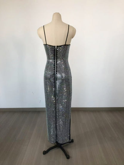 Embellished Maxi Dress Burgundy HV2725