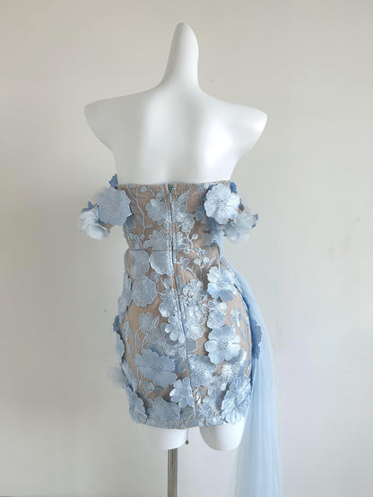 Floral Bardot Dress HV11436