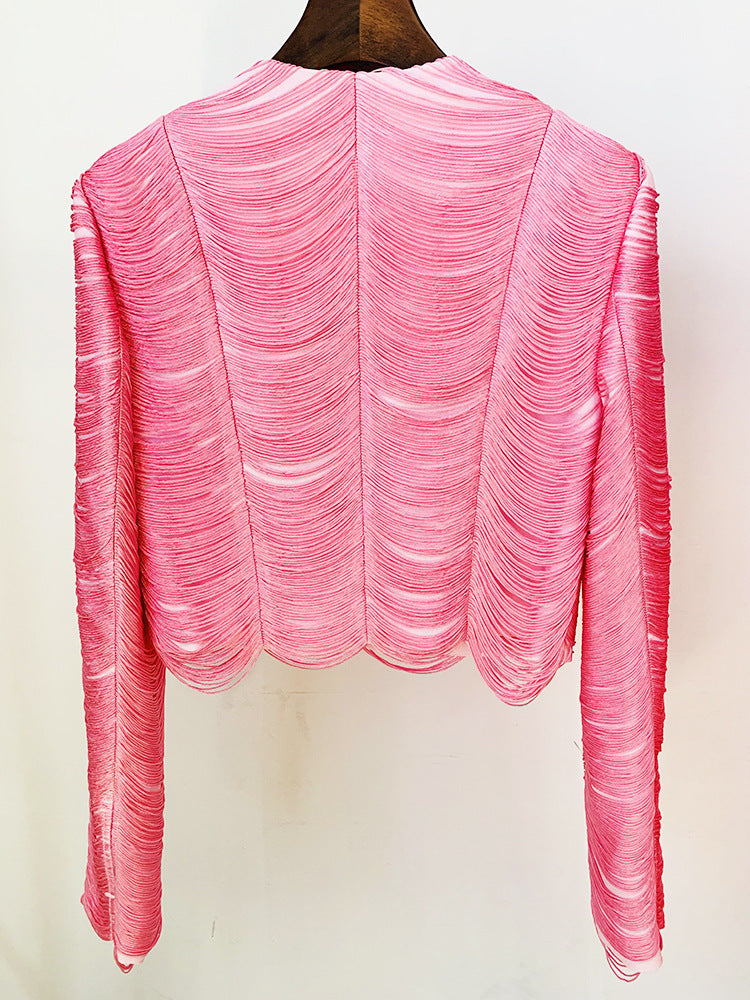 Long Sleeve Suit Hot Pink HV2889