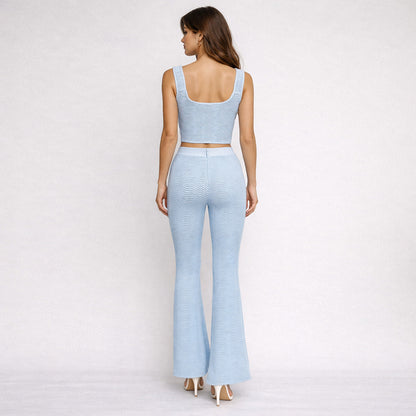 Ribbed Two Piece Jumpsuit Rust HV2881