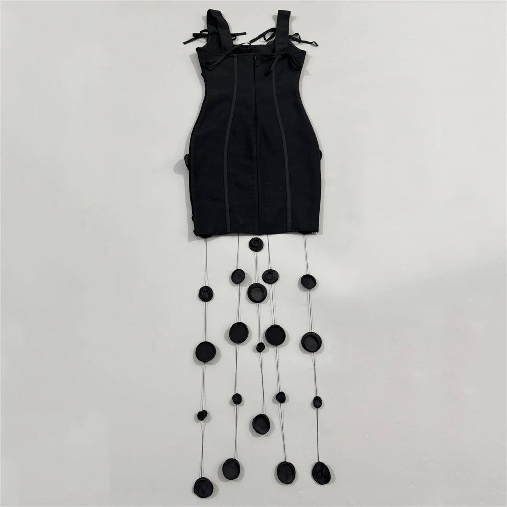 String Detail Structured Dress HV3097