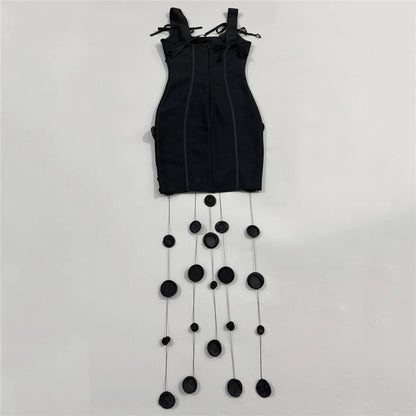 String Detail Structured Dress HV3097
