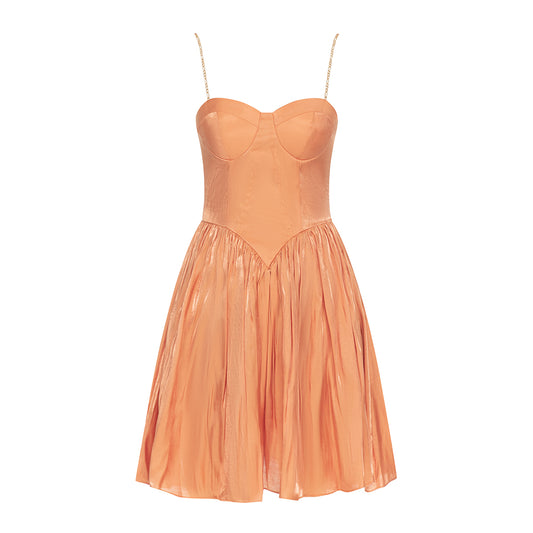 Bustier Skater Dress Orange HV9627