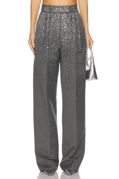 Crystal Embellished Suit Grey HV3064