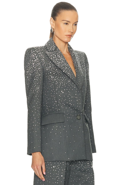 Crystal Embellished Suit Grey HV3064