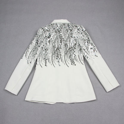 Sequin Suit White HV1088