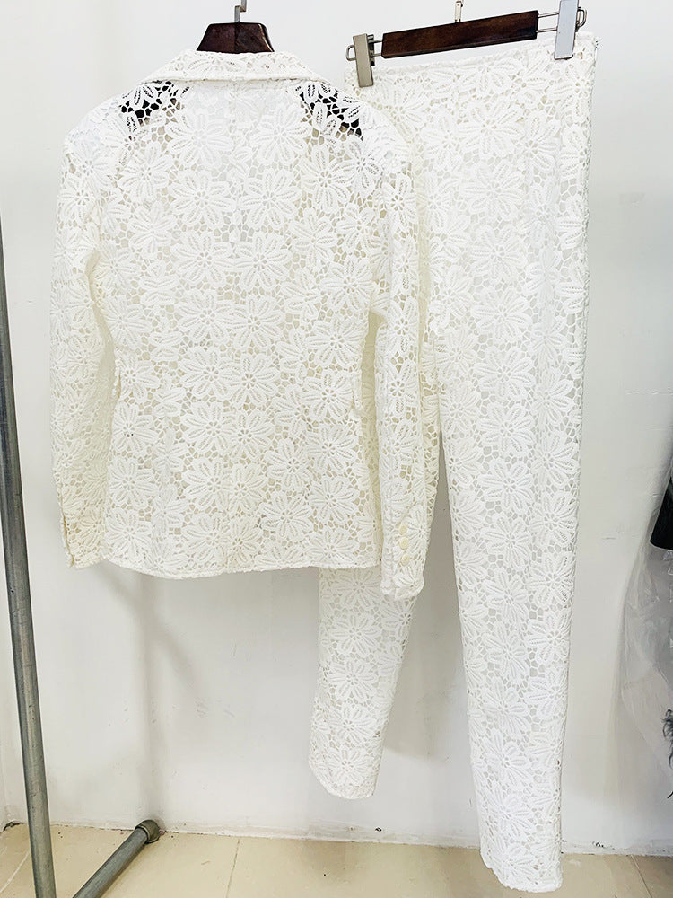 Floral Crochet Suit HV2890