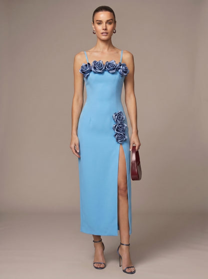 Floral Detail Midi Dress HV3104