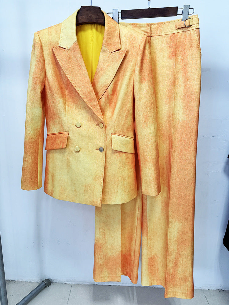 Long Sleeve Suit Orange HV2803