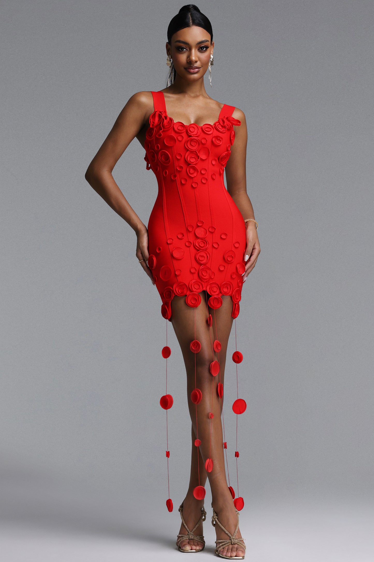 String Detail Structured Dress HV3097