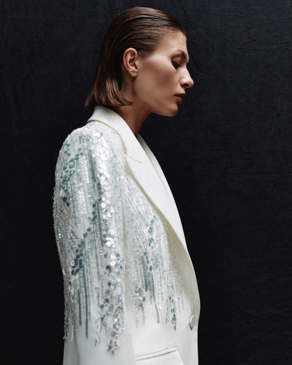 Sequin Suit White HV1088