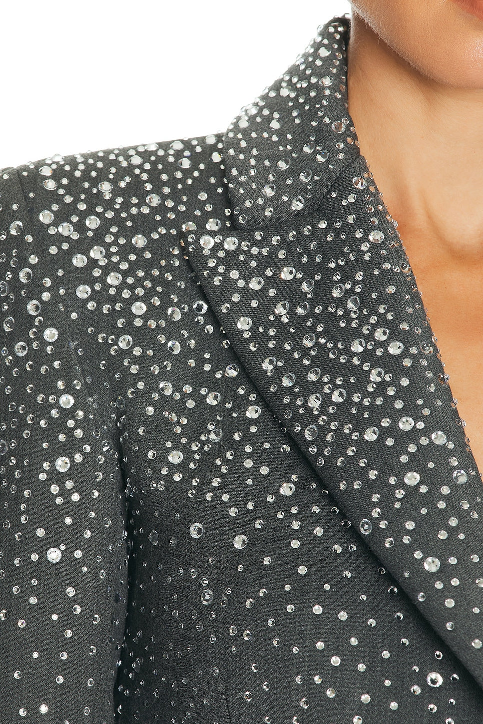 Crystal Embellished Suit Grey HV3064