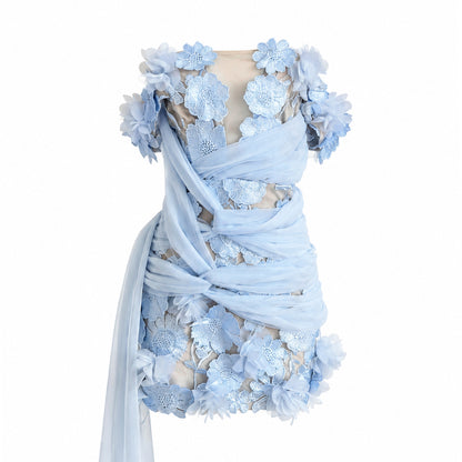 Floral Bardot Dress HV11436