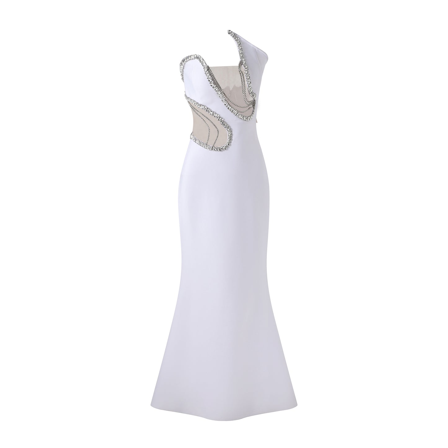 Strapless Crystal Detail Maxi Dress HV2183