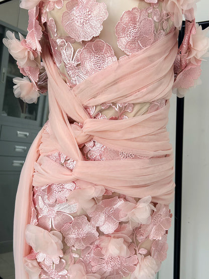 Floral Bardot Dress HV11436