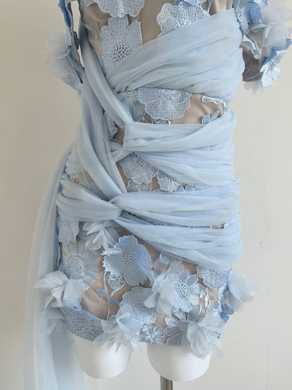 Floral Bardot Dress HV11436