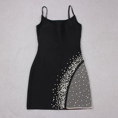 Pearl Detail Dress Black HV9354