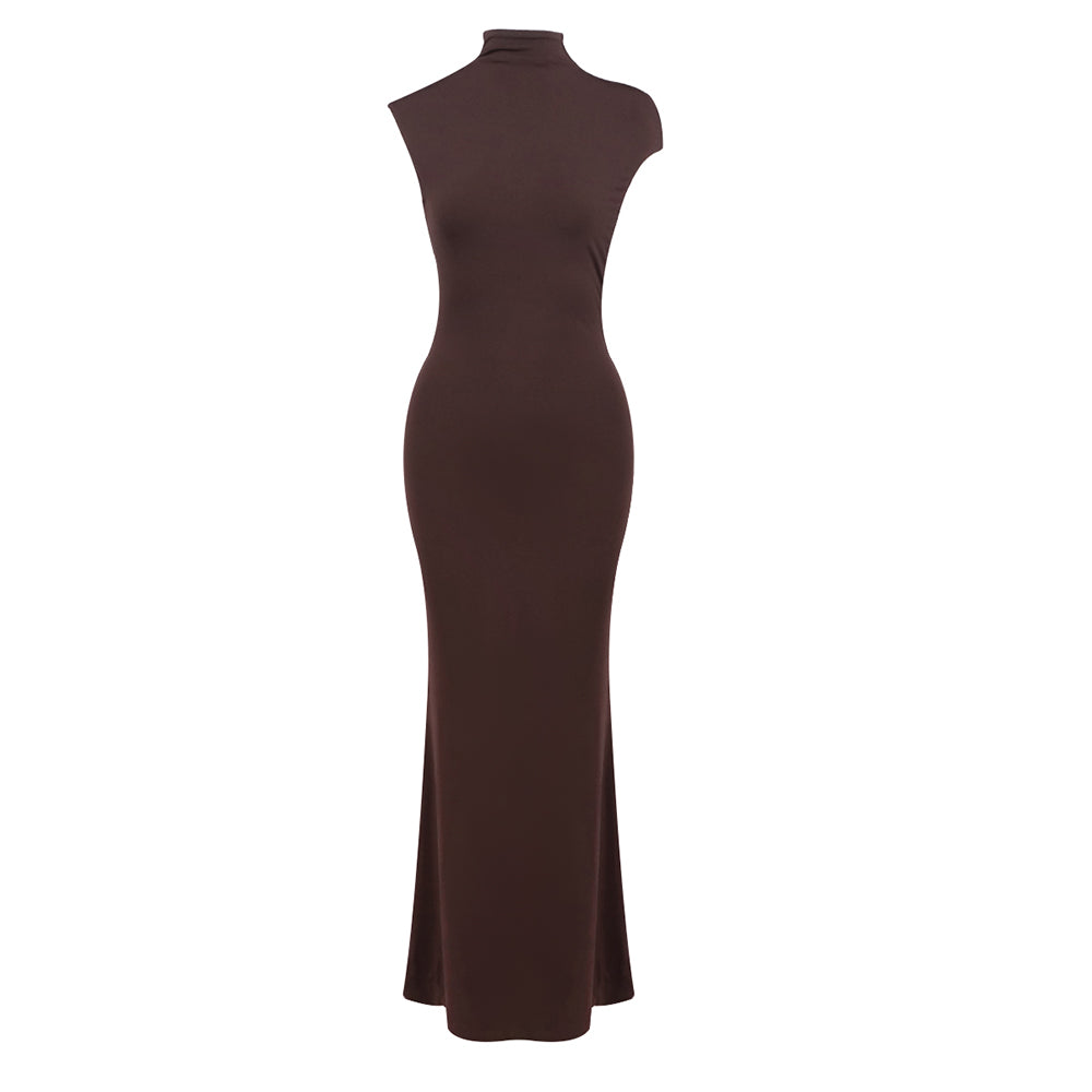 Draped Backless Maxi Dress HV0062
