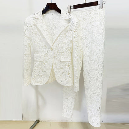 Floral Crochet Suit HV2890
