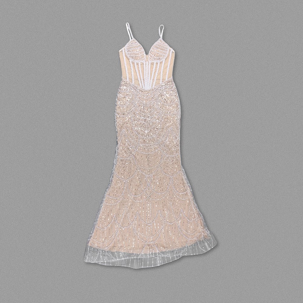 Embellished Mermaid Dress HV1006