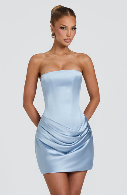 Draped Bardot Corset Dress HV3206