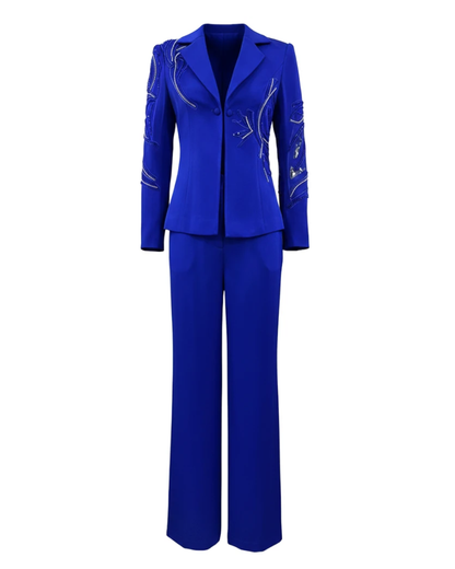 Crystal Detail Suit Blue HV2806