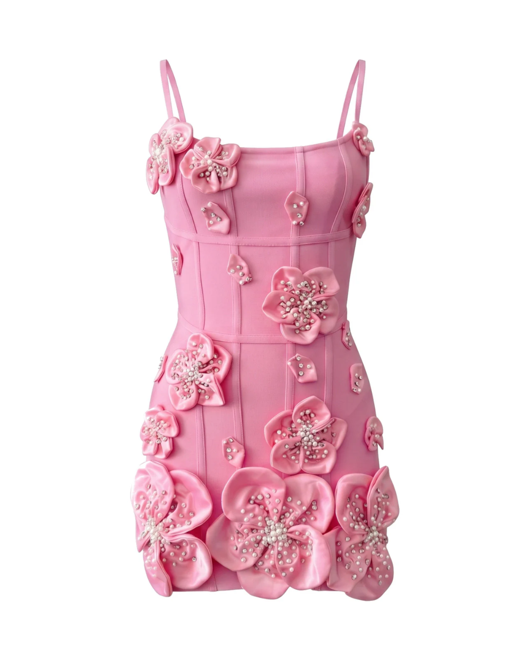 Floral Structured Dress Pink HV3026