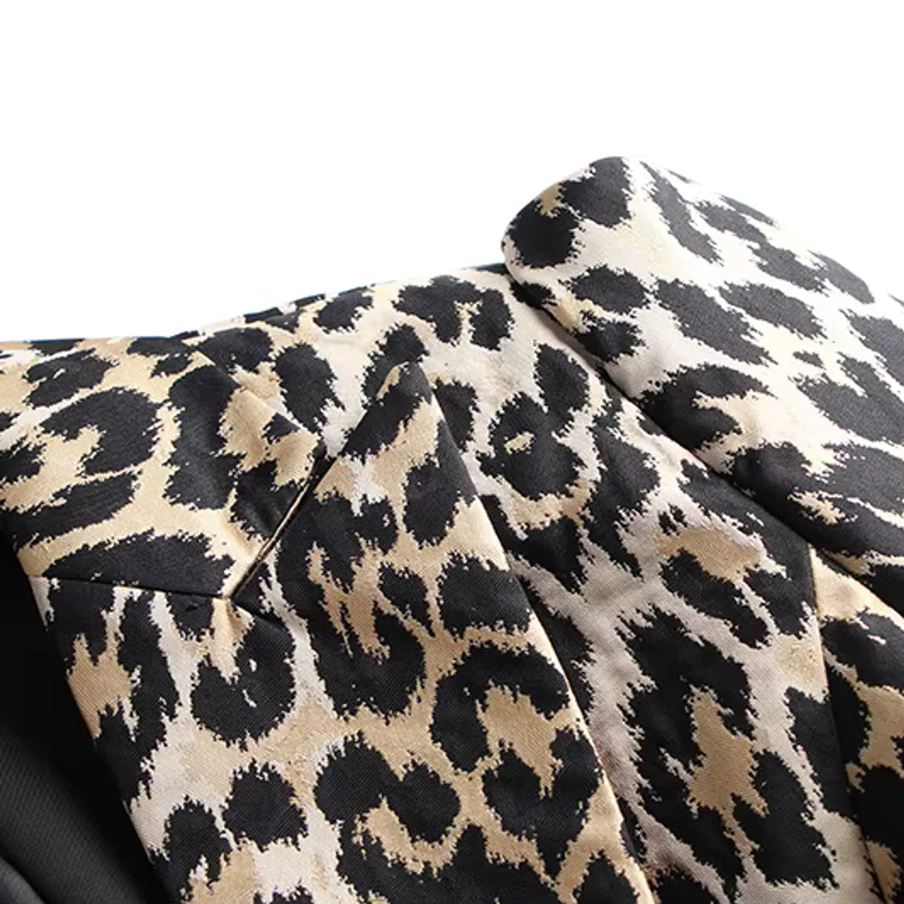 Animal Print Long Sleeve Blazer