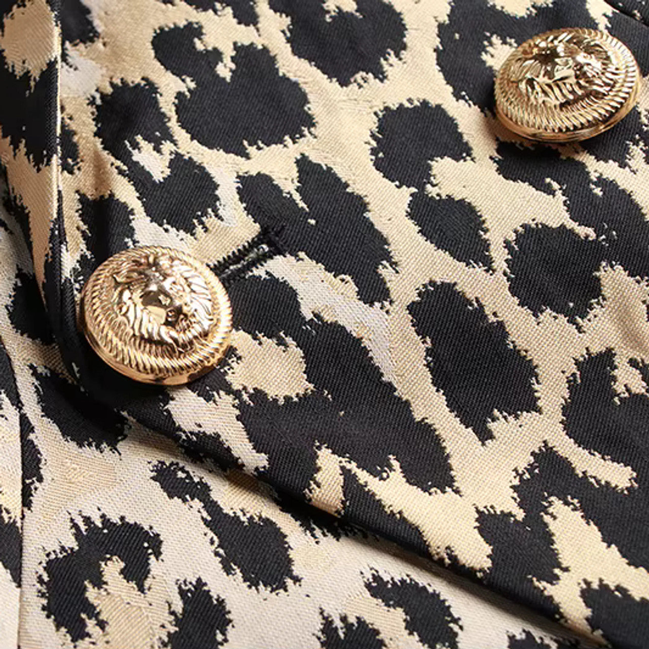 Animal Print Long Sleeve Blazer